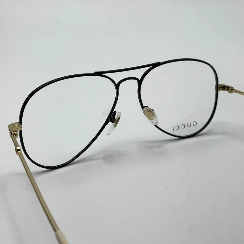Gucci Eyeglasses Frame GG05150 001 Black Aviator 58-14-145 New Authentic